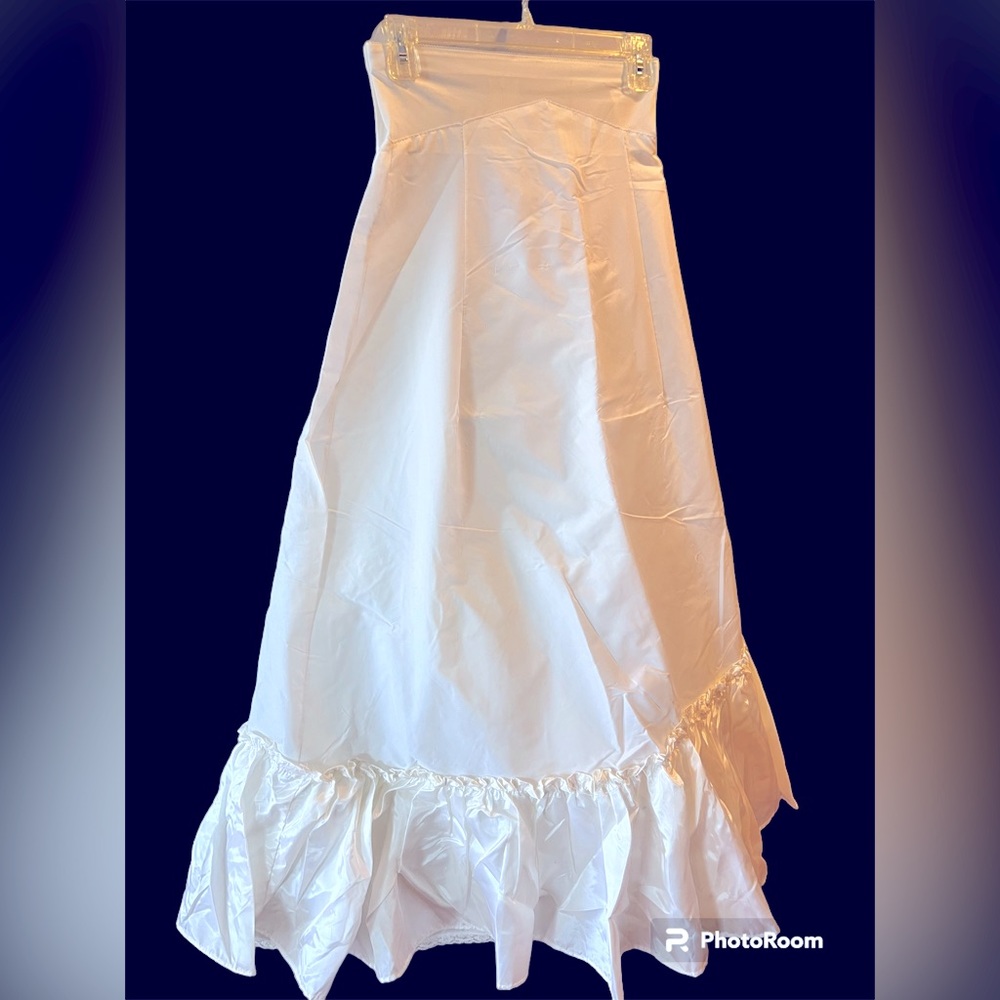 White Ruffled Half Slip - Women’s Petticoat/Crinoline to wear under gowns